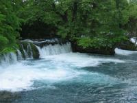 Kanton Una-Sana near Bihac, Una Falls, 09.05.2008